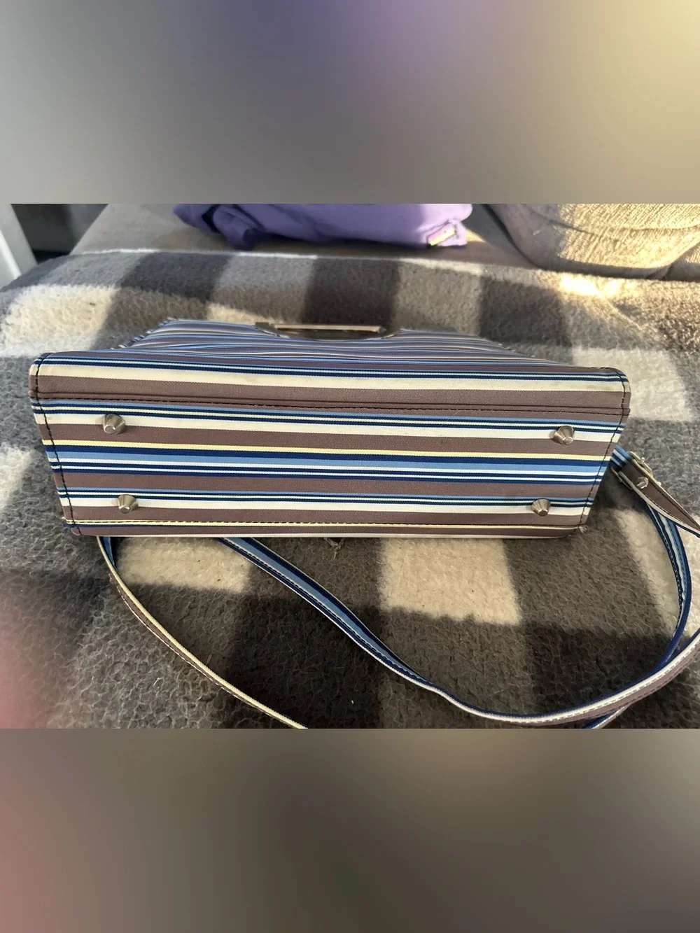 Vintage Kate Spade Multicolored Striped Handbag